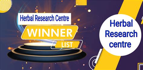 Herbal Research Centre Lucky Draw 2023’s Post .